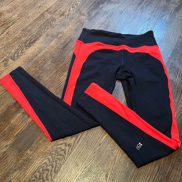 Splits59 Dream High Waist Legging Size Small in Navy/Red - Picture 1 of 7